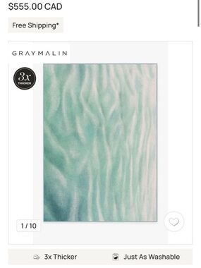 Gray Malin Aqua Wave Wall Art - Aqua/Seafoam -Nantucket